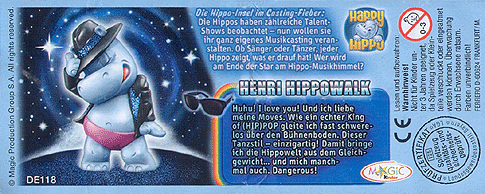 BAL KPS + alle 10 BPZ D Figuren  > Die Happy Hippo Hollywood Stars 1997 < 